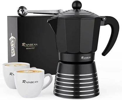 4 in 1 Italian Stovetop Espresso Coffer Maker set - www.Shopthatapp.com
