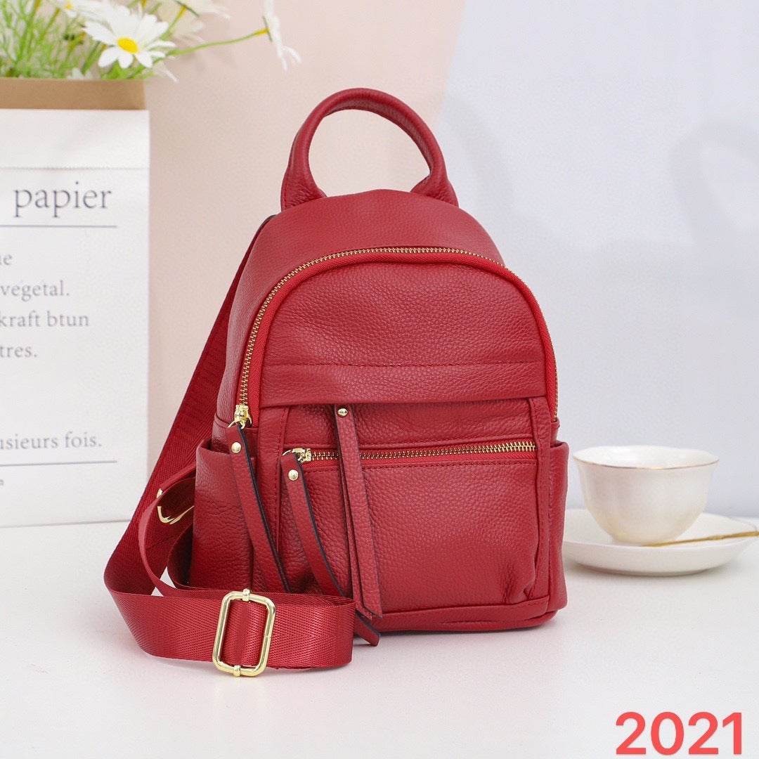Fashion All-matching Leather Travel Bag Large-capacity Backpack - www.Shopthatapp.com