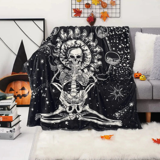 Halloween Witch Blanket Flannel Blanket - www.Shopthatapp.com