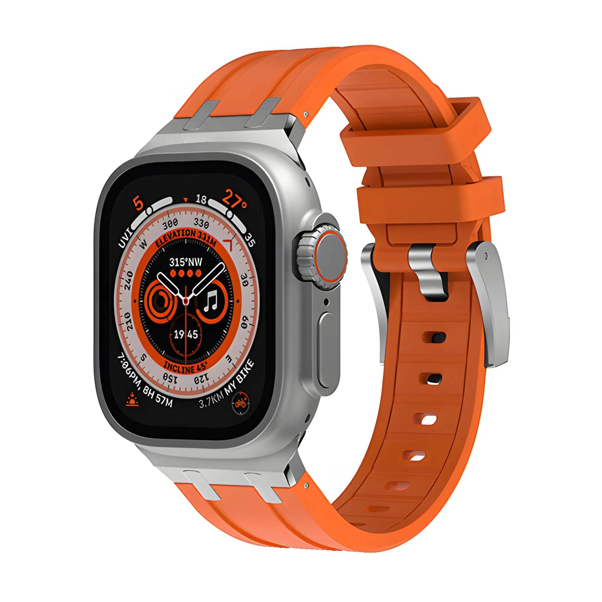 Liquid Silicone Sports Oak Butterfly Watch-buttom Strap - www.Shopthatapp.com