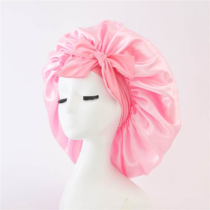 Silk Hair Bonnet For Sleeping Satin bonnet for curly hair - www.Shopthatapp.com