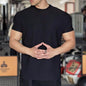 Anti Wrinkle Men Short Sleeve Active wear T-shirt for Workout Gym trainings - www.Shopthatapp.com