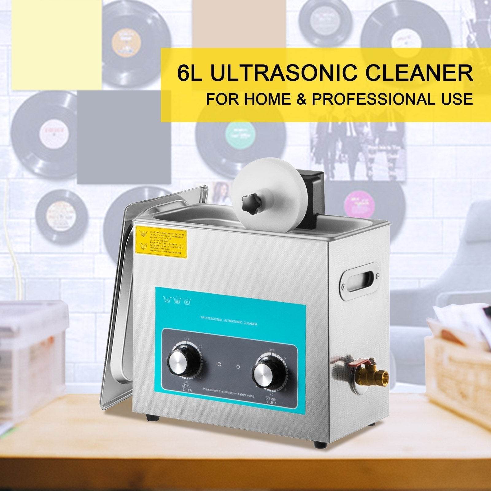 Ultrasonic Vinyl Record Cleaner for Home and Professional Use - www.Shopthatapp.com
