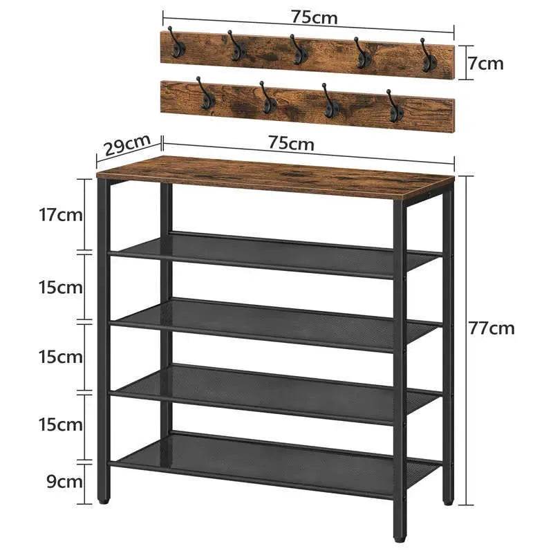 4-tier Shoe rack for entryway - www.Shopthatapp.com