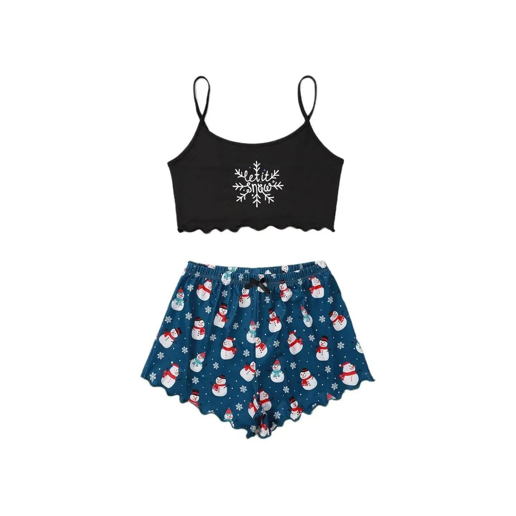 Women's Spaghetti Straps Sleeveless Pajamas - www.Shopthatapp.com