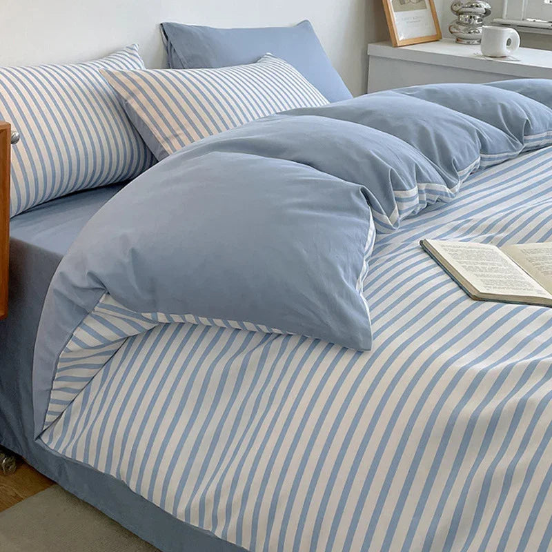 Pure Cotton Class A Four-piece Quilt Cover Household Pure Cotton Bed Sheet Duvet Cover - www.Shopthatapp.com
