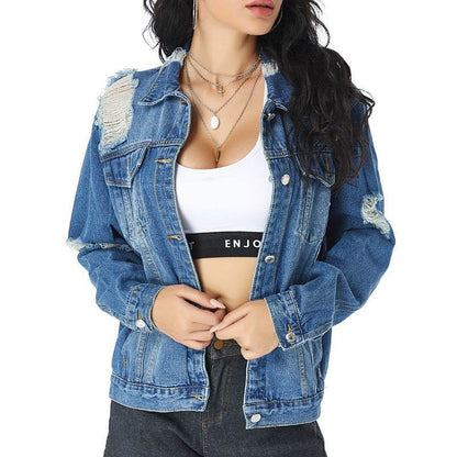European And American Slim All-match Denim Female Jacket Women - www.Shopthatapp.com
