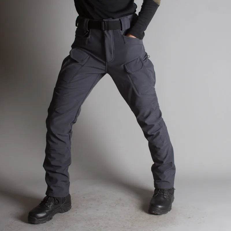 IX7 Shell Tactical Pants Men's Business Shirt Fleece Trousers Pant - www.Shopthatapp.com