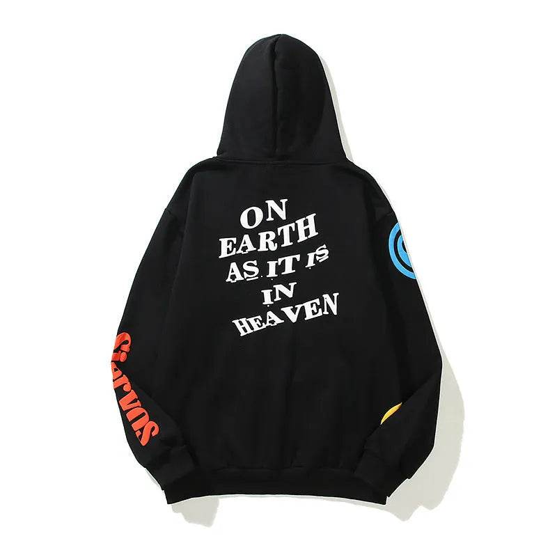 Women High Street Three-dimensional Foam Graffiti Printed Hoodie In Autumn And Winter - www.Shopthatapp.com