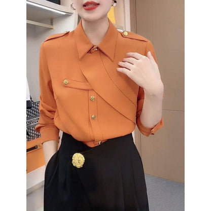 Luxury Professional Business Cooperate Office blouse shirt  for women - www.Shopthatapp.com