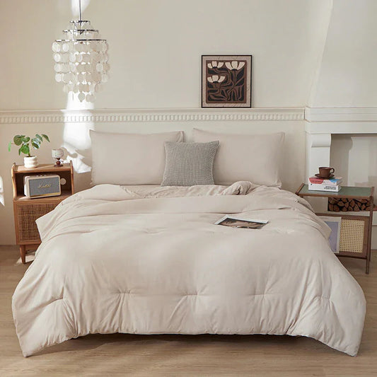 Cross-border Synthetic Quilt Four Seasons Duvet Insert Washed Cotton Brushed Duvet Insert Factory Foreign Trade Wholesale - www.Shopthatapp.com