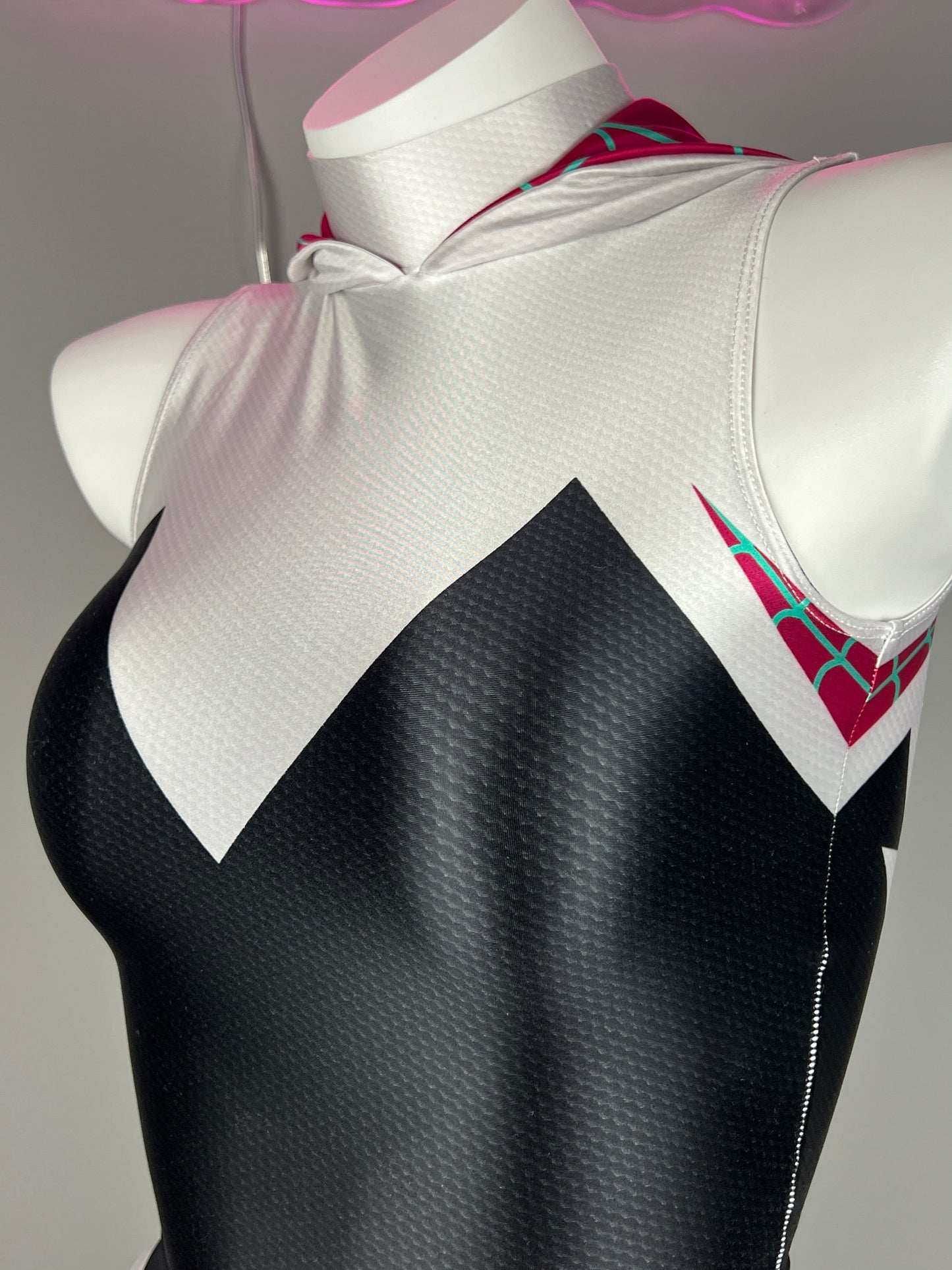 Woman Super Hero Spandex Open Crotch Cosplay Bodysuit Sexy Lingerie - www.Shopthatapp.com