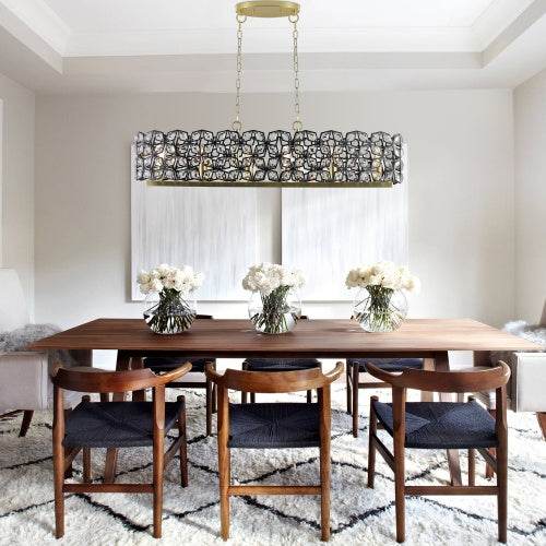 Modern Luxury Champagne Gold Oval Crystal Chandelier - www.Shopthatapp.com