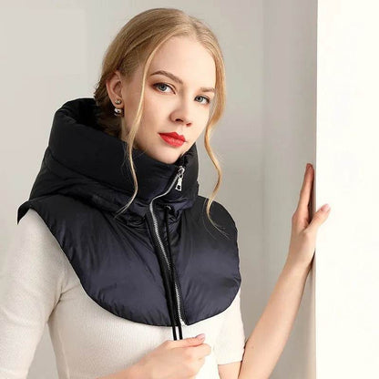 Warm Goose Down Match With Coat Hooded Men And Women Neck gaiter - www.Shopthatapp.com