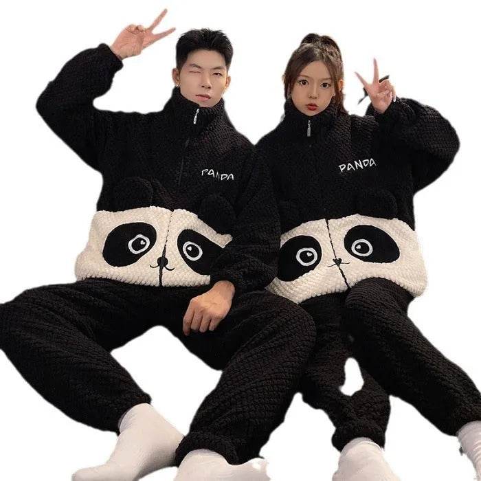 Fashion Casual Embossed Velvet Couple Pajamas - www.Shopthatapp.com