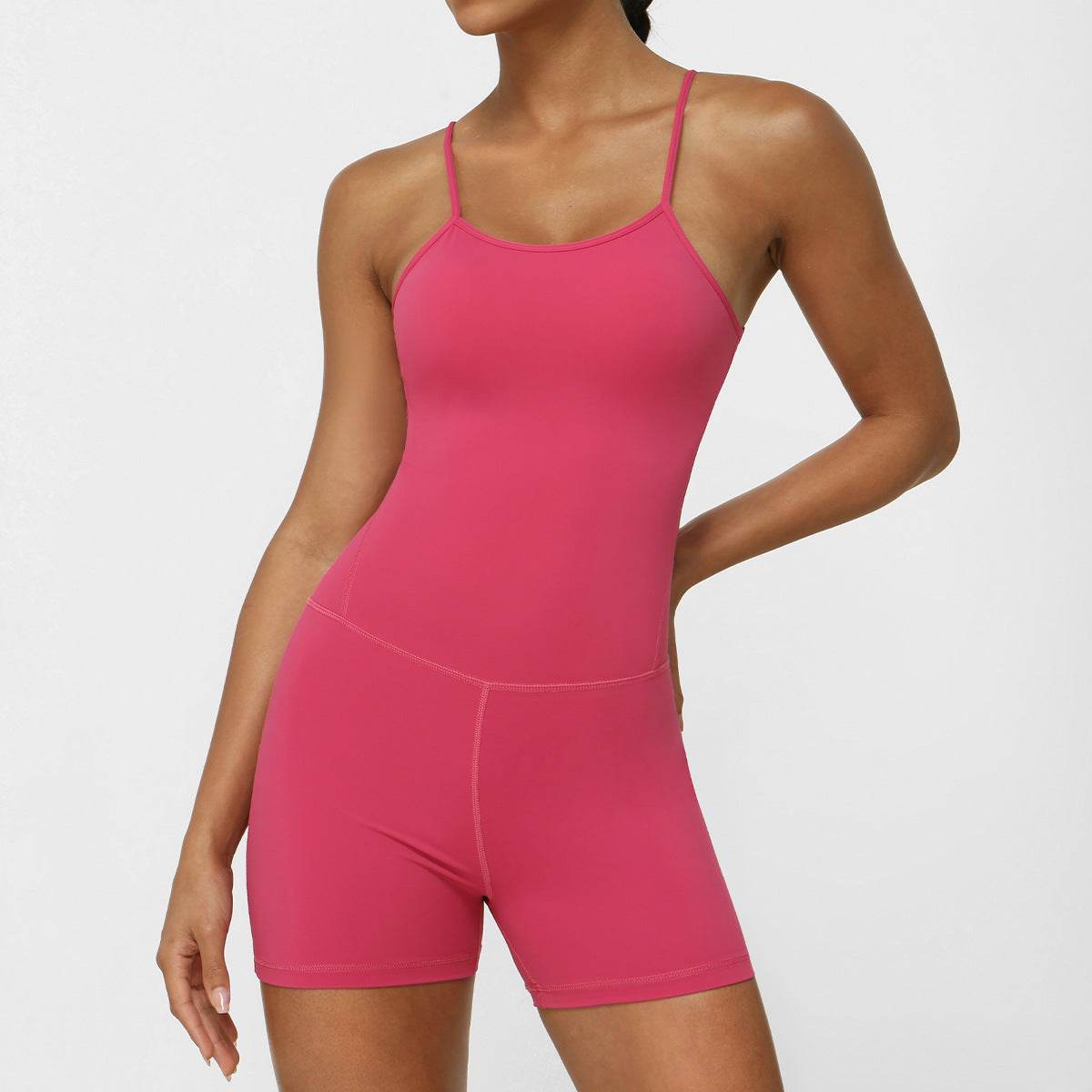 Sleeveless Bodycon Exercise Workout Gym Romper Women Short Workout Jumpsuit Yoga Jumpsuit - www.Shopthatapp.com