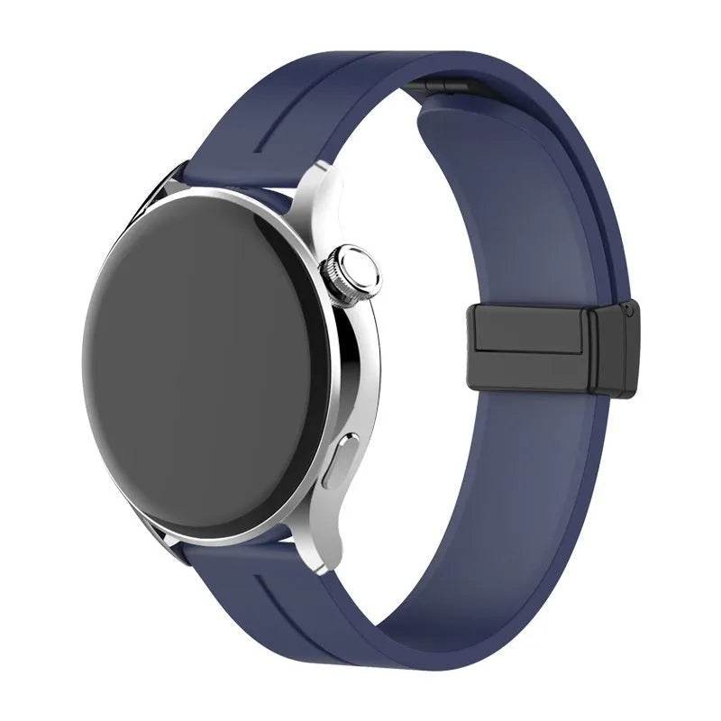 Applicable Watt4 Strap Silicone Magnetic Folding Buckle Watch Band - www.Shopthatapp.com