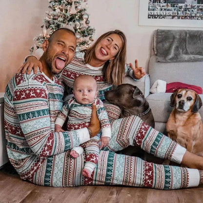 European And American Christmas Homewear Family Set Pajamas - www.Shopthatapp.com