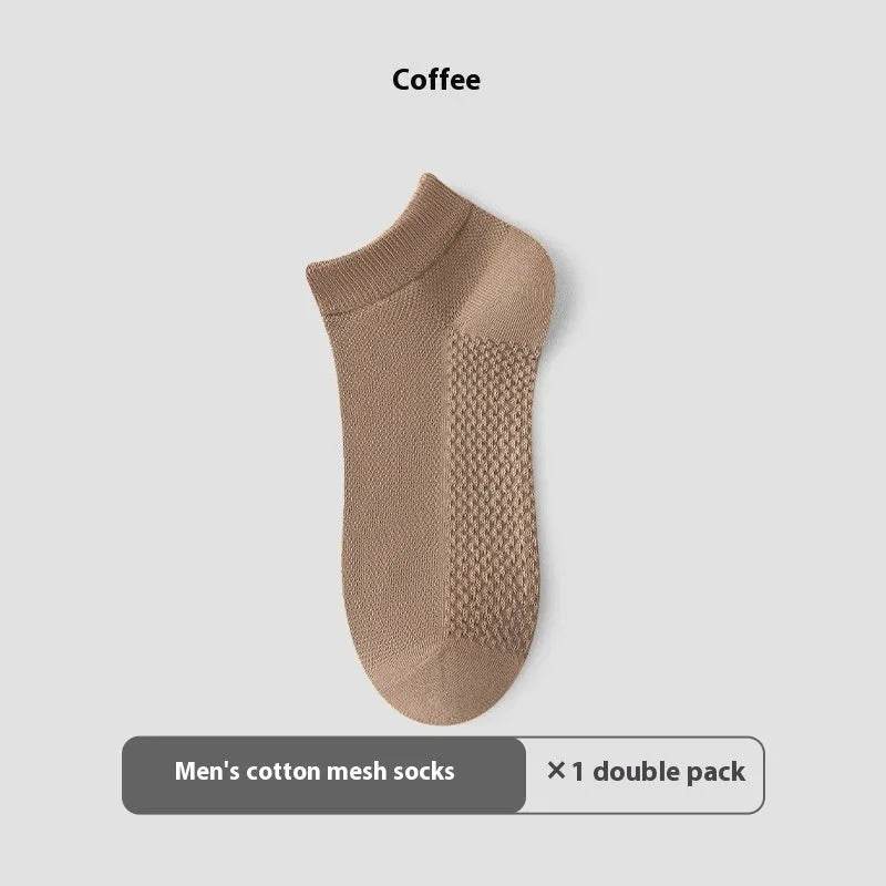 Cotton Anti-Pilling Ankle socks absorbing Invisible Tight Mesh Boat Socks - www.Shopthatapp.com