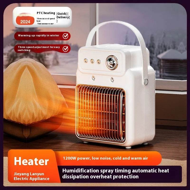 2 in 1 Indoor House Room Humidifier and Space Heater Warm Air Blower - www.Shopthatapp.com
