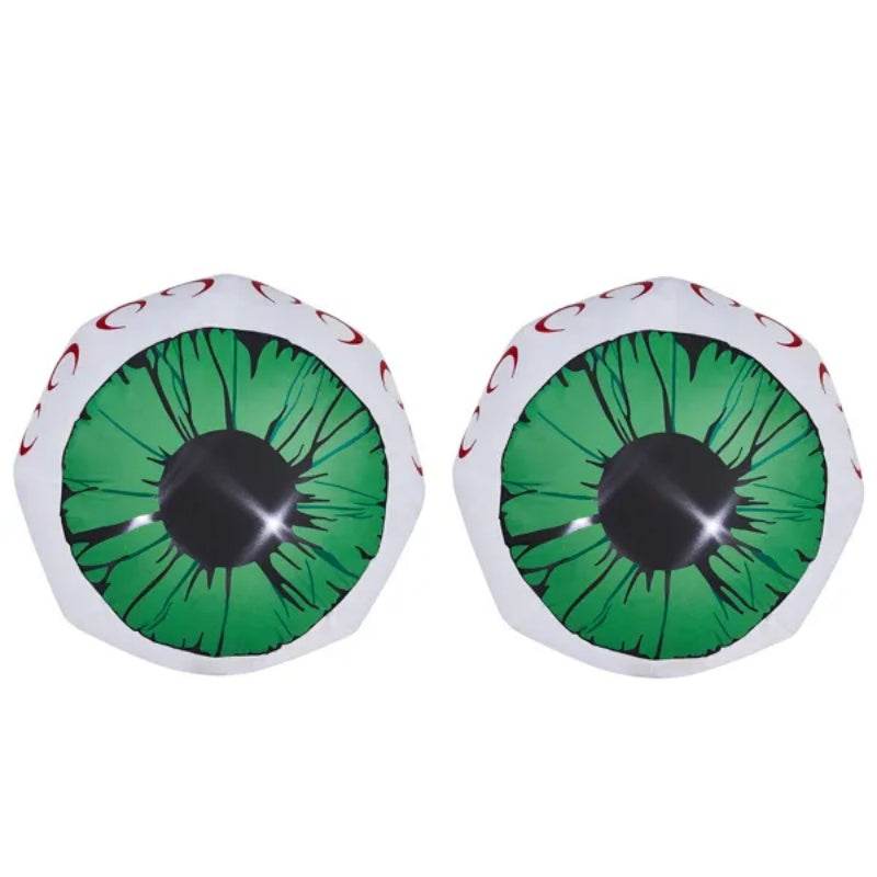 2 Packs Halloween Inflatables Large Set Of Lighted Eyes Decoration, 3FT Blow Ups Green Eyes For Yard, Inflatable Halloween Decor Outdoor With LEDs Party Supplies Blow Up Decoration For Indoor Outdoor - www.Shopthatapp.com