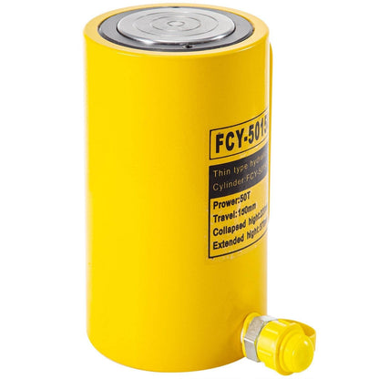 50T 6In Stroke Hydraulic Cylinder Jack Solid Single Acting Hydraulic Ram Cylinder 150mm Hydraulic Lifting Cylinders For Bending, Straightening And Pulling On Trucks, Tractors And Heavy Equipm - www.Shopthatapp.com