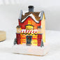 Christmas Decorations Resin Small House Luminous Ornaments - www.Shopthatapp.com