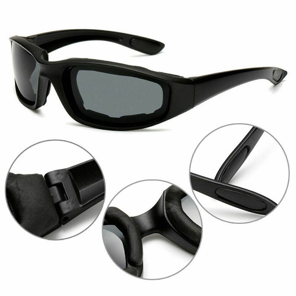 Cycling Sunglasses Chopper Outdoor Sports Glasses For Men Wrap Around UV400 Protection For Fishing Driving Glasses Windproof Gray Lens 3 Pack - www.Shopthatapp.com