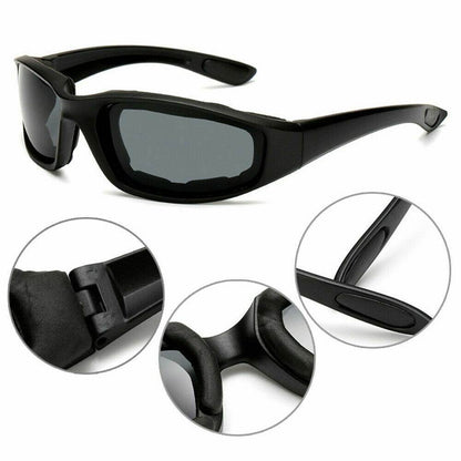 Cycling Sunglasses Chopper Outdoor Sports Glasses For Men Wrap Around UV400 Protection For Fishing Driving Glasses Windproof Gray Lens 3 Pack - www.Shopthatapp.com