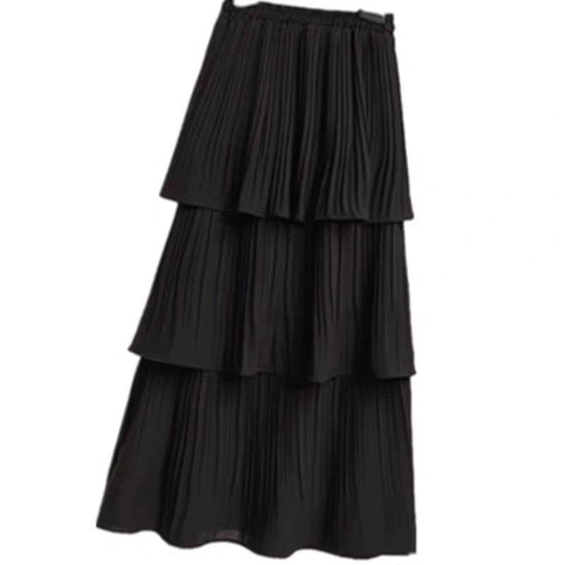 Women's Spring And Summer Chiffon layered Midi maxi Skirt - www.Shopthatapp.com