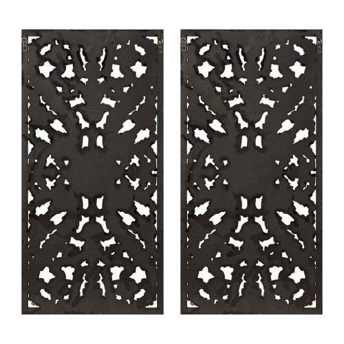 Distressed Carved Wood 2-piece Wall Decor Set - www.Shopthatapp.com