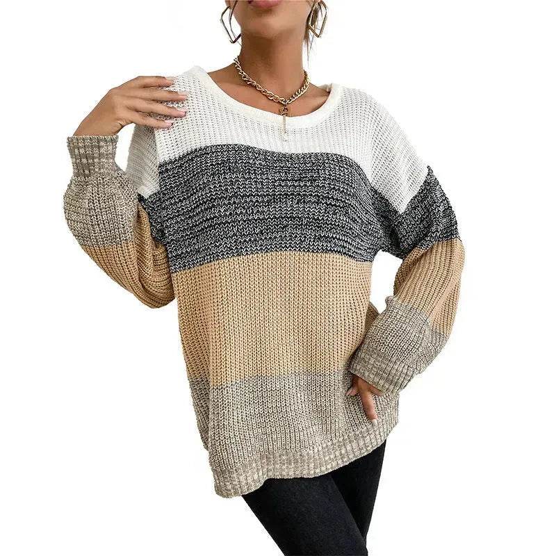 Winter Jacquard Knitted Pullover Sweater Tops for Women - www.Shopthatapp.com