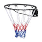 Basketball Rim, Wall Door Mounted Basketball Hoop, Heavy Duty Q235 Basketball Flex Rim Goal Replacement With Net And Double Spring, Standard 18 Indoor Outdoor Hanging Hoop For Kids Adults
