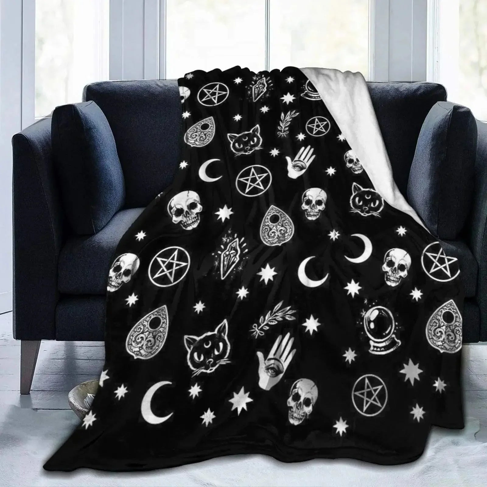 Halloween Witch Blanket Flannel Blanket - www.Shopthatapp.com