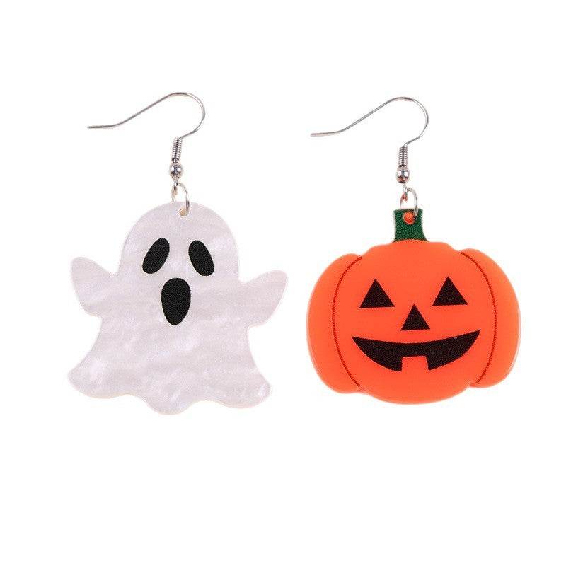 European And American Halloween Series Acrylic Earrings Color - www.Shopthatapp.com