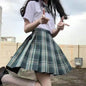 Student Jk Plaid Skirt Preppy Style Mini Pleated  Kilt Skirt - www.Shopthatapp.com