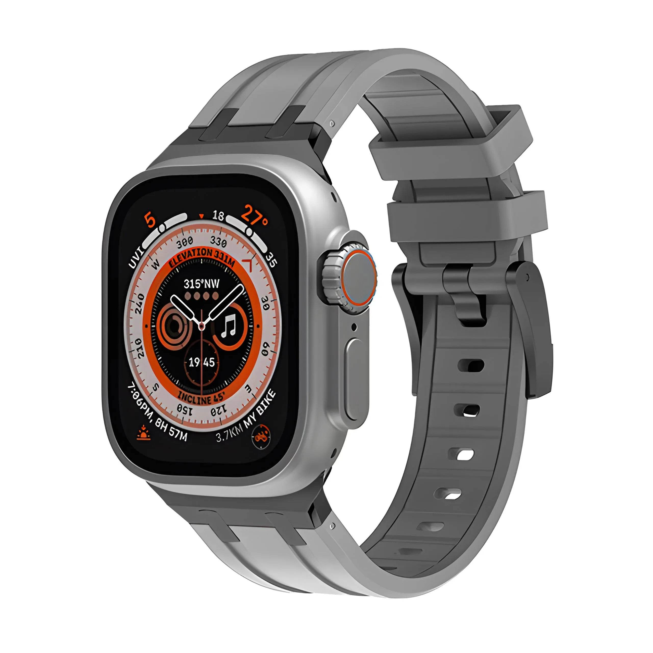 Liquid Silicone Sports Oak Butterfly Watch-buttom Strap - www.Shopthatapp.com