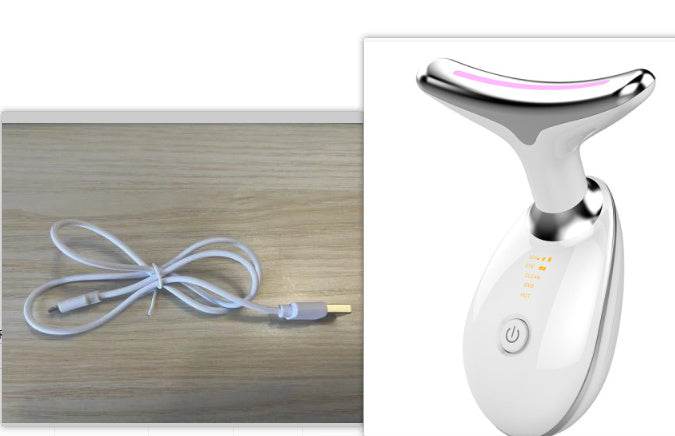 LED neck beauty device - Photon Therapy Neck Beauty Anti Wrinkle Machine EMS Tighten Massager - www.Shopthatapp.com