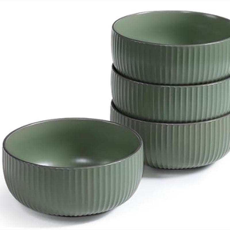 Ceramic Bowls For Kitchen, 46oz Bowl Set Of 4 For Cereal, Salad, Pasta, Soup, Dessert, Serving Dishwasher, Microwave And Oven Safe - www.Shopthatapp.com