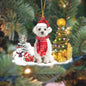 Christmas Family Puppies Decorate Trees With Lights - www.Shopthatapp.com