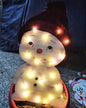 Christmas Scene Decoration With LED Lights Christmas Snowman Ornaments - www.Shopthatapp.com