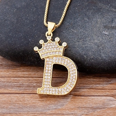 Letter Pendant with Chain - Gold - www.Shopthatapp.com
