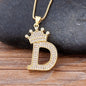 Letter Pendant with Chain - Gold - www.Shopthatapp.com
