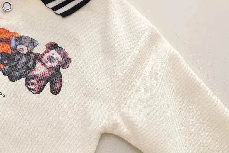 Cartoon Printed Children's Hoodie Shirt And Pants Set Two piece for boys - www.Shopthatapp.com