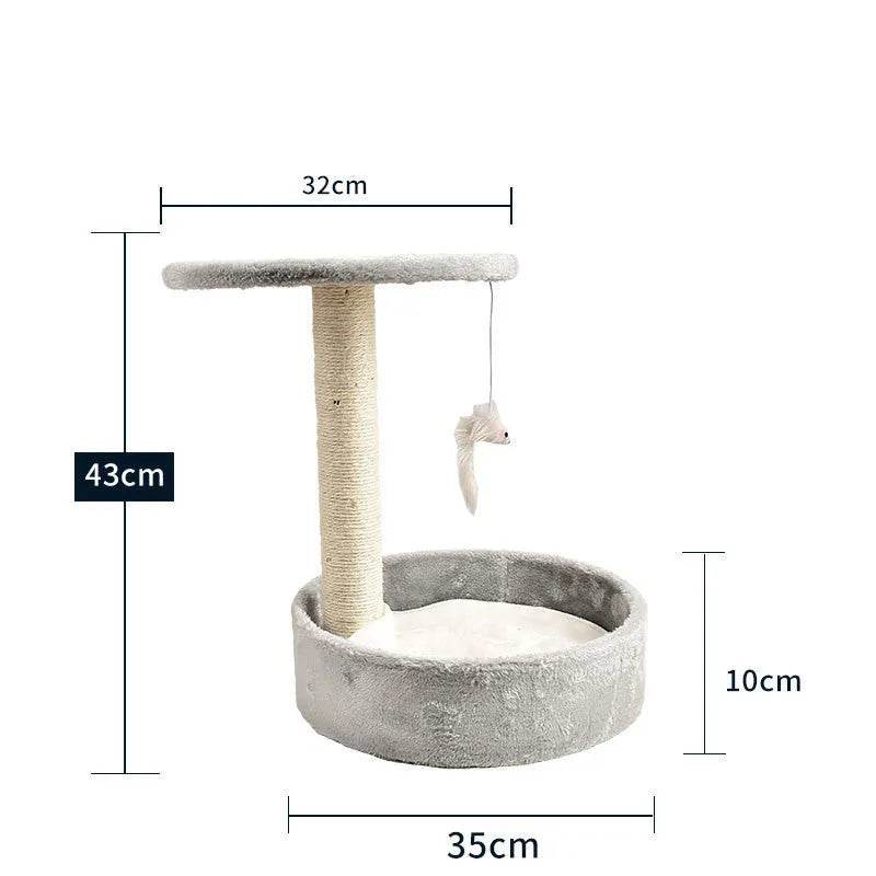 Cat Climbing Frame Litter Tree Integrated Grab - www.Shopthatapp.com