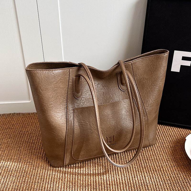 Casual Retro Shoulder Bag Texture Class Commuter Tote - www.Shopthatapp.com