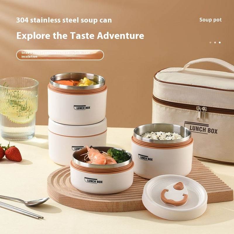 304 Stainless Steel Insulated Lunch Box Lunch Container - www.Shopthatapp.com