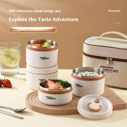 304 Stainless Steel Insulated Lunch Box Lunch Container - www.Shopthatapp.com