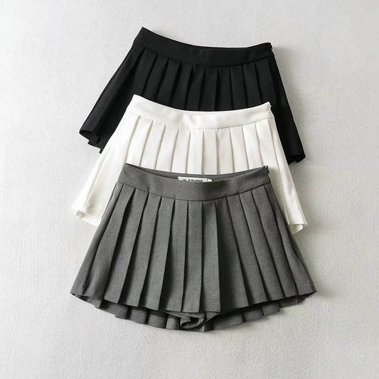 Women's High Waist A-line Mini Pleated Skirt - www.Shopthatapp.com