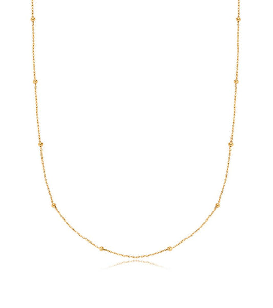 Collier chaîne à bulles en or
